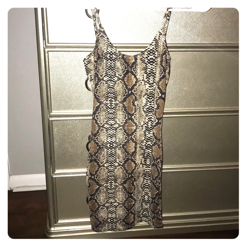 Snake Skin Mini Dress